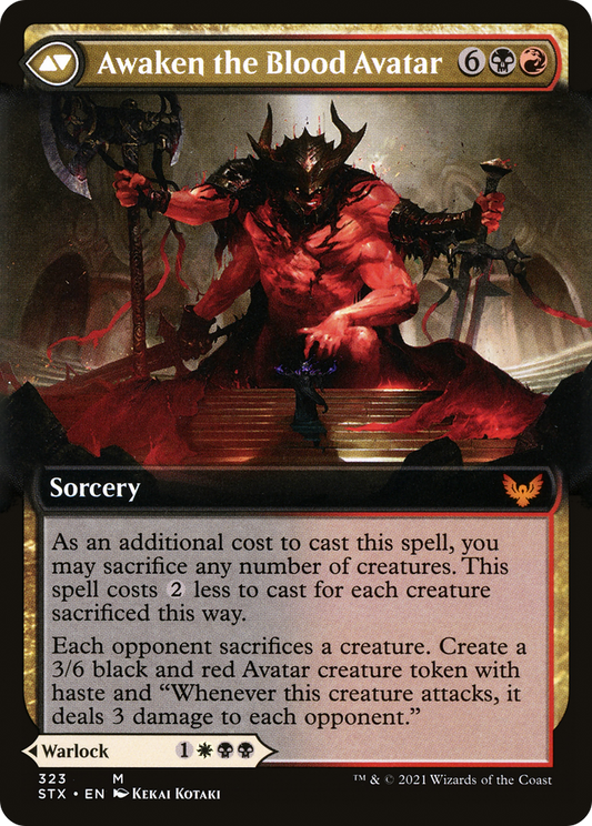 Extus, Oriq Overlord (Extended Art) (STX-323) - [Strixhaven: School of Mages]: (Extended Art) Foil