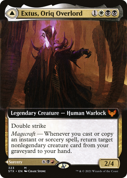 Extus, Oriq Overlord (Extended Art) (STX-323) - [Strixhaven: School of Mages]: (Extended Art)