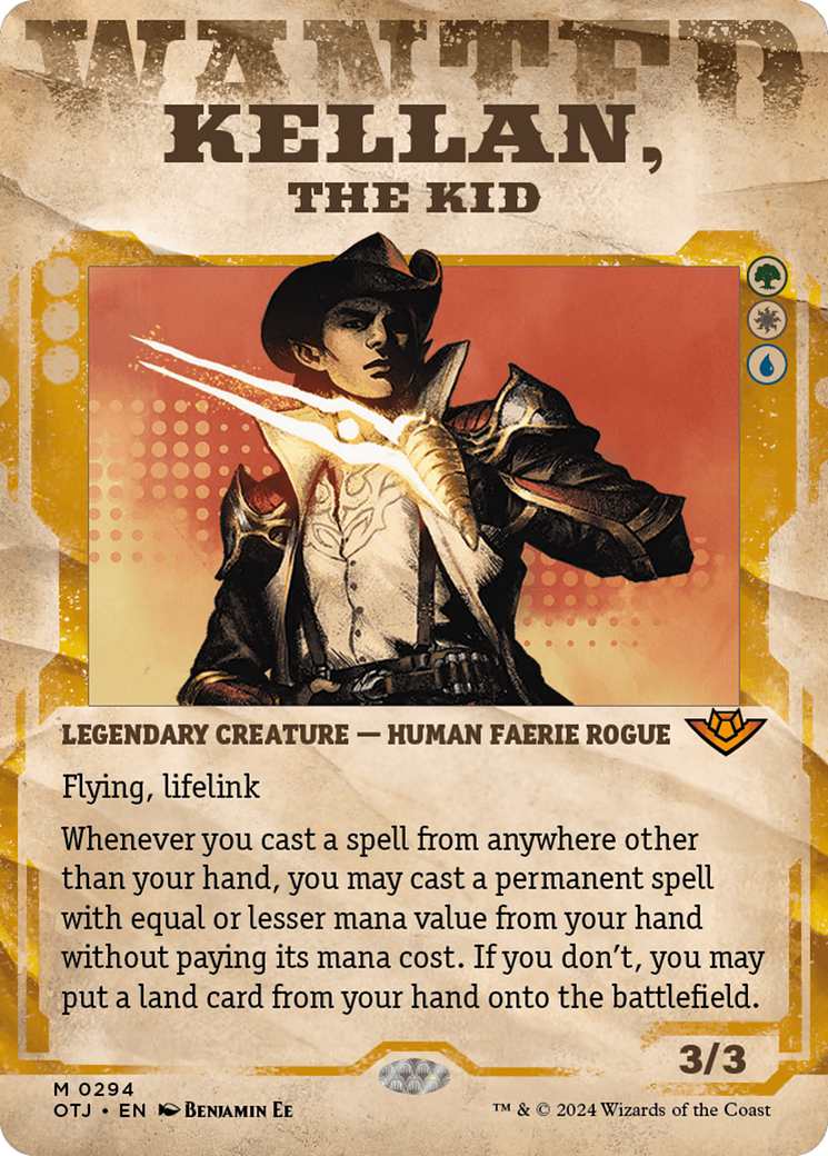 Kellan, le Kid (OTJ-294) - [Outlaws of Thunder Junction] : (Vitrine) (Sans bordure) Foil 