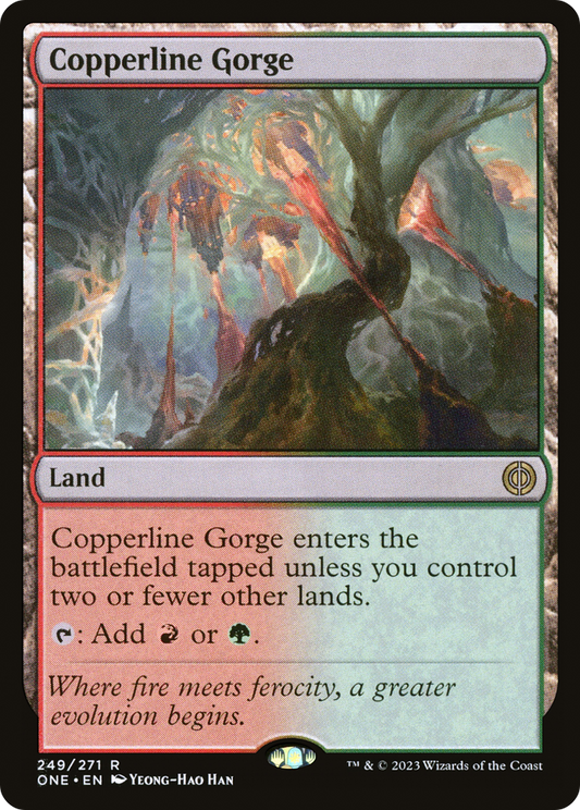 Copperline Gorge (ONE-249) - [Phyrexia: All Will Be One] Foil