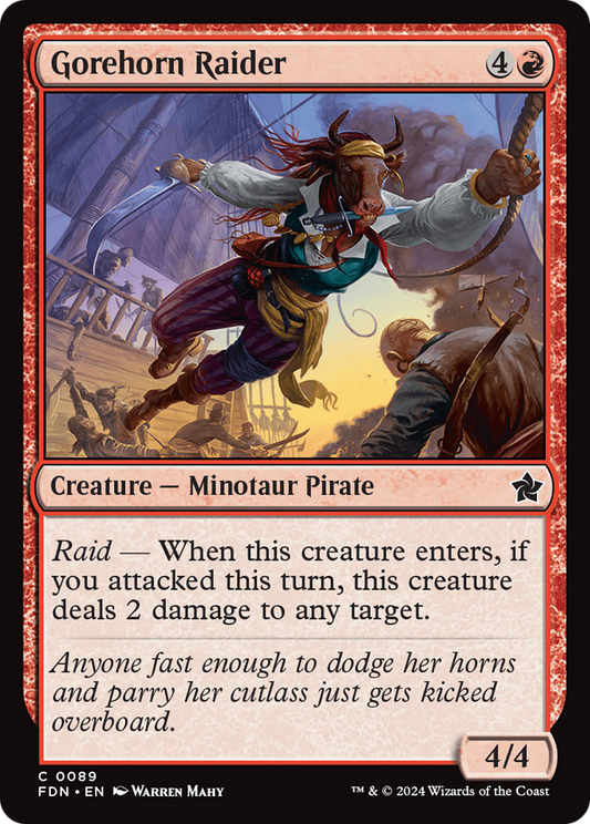 Gorehorn Raider (FDN-089) - [Foundations] Foil