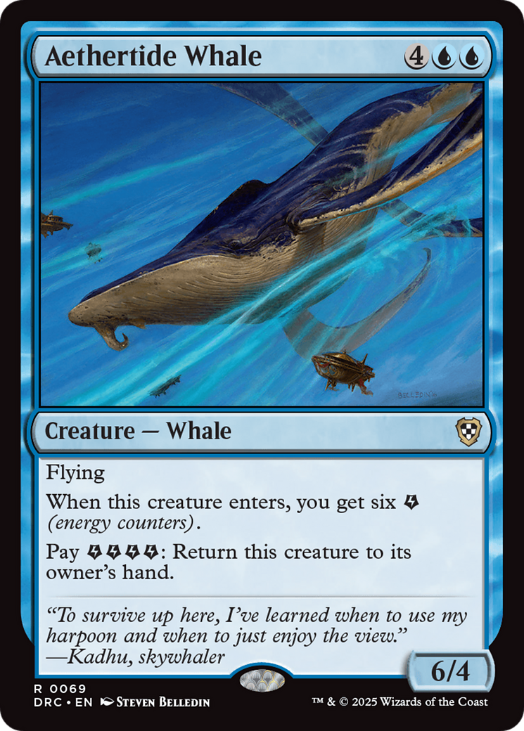 Aethertide Whale (DRC-069) - [Commander: Aetherdrift]
