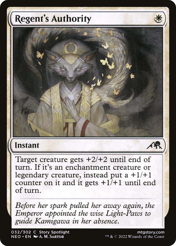 Regent's Authority (NEO-032) - [Kamigawa: Neon Dynasty] Foil