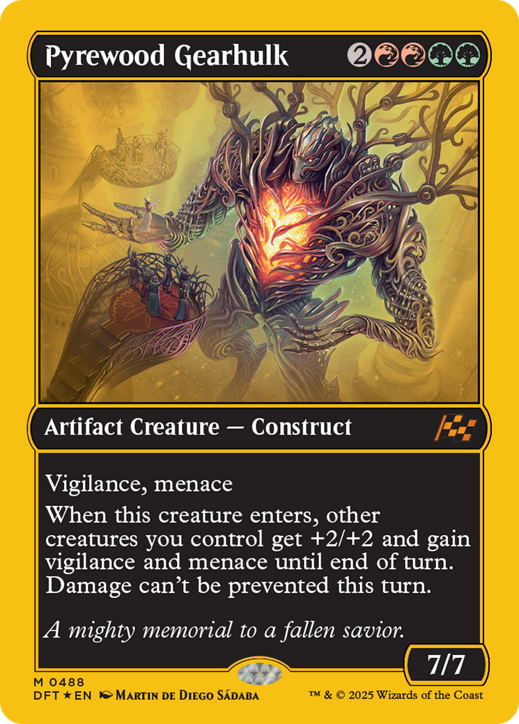 Pyrewood Gearhulk (First-Place Foil) (DFT-488) - [Aetherdrift] Foil