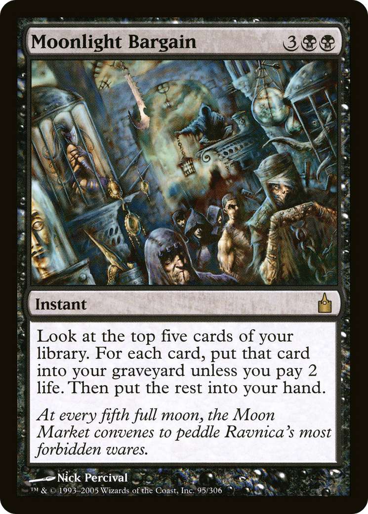 Moonlight Bargain (RAV-095) - [Ravnica: City of Guilds] Foil