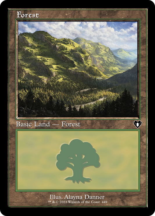 Forest (449) (Retro Frame) (CMM-449) - [Commander Masters]