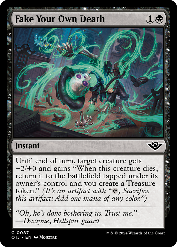 Simulation de votre propre mort (OTJ-087) - [Hors-la-loi de Thunder Junction] Foil 