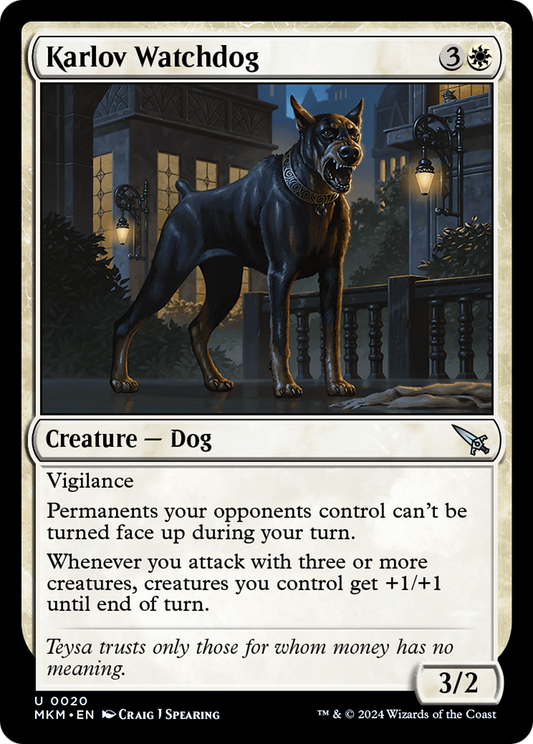 Karlov Watchdog (MKM-020) - [Murders at Karlov Manor]