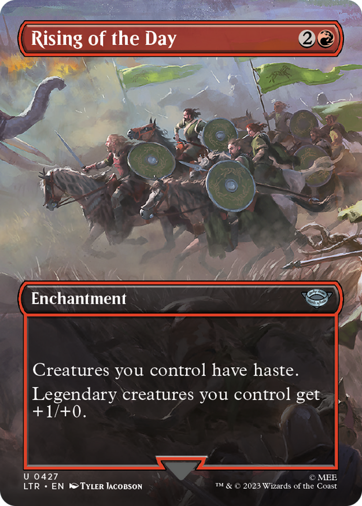 Rising of the Day (Borderless Alternate Art) [Le Seigneur des Anneaux : Contes de la Terre du Milieu] 