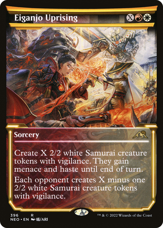 Eiganjo Uprising (NEO-396) - [Kamigawa: Neon Dynasty]: (Showcase)