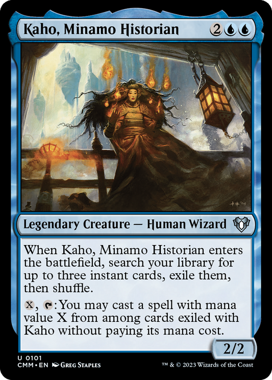 Kaho, Minamo Historian (CMM-101) - [Commander Masters]