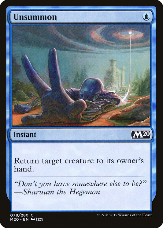 Unsummon (M20-078) - [Core Set 2020]