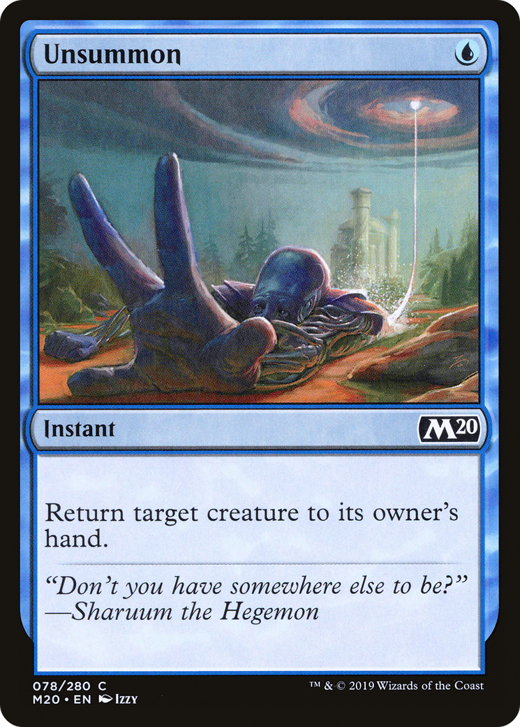 Unsummon (M20-078) - [Core Set 2020] Foil