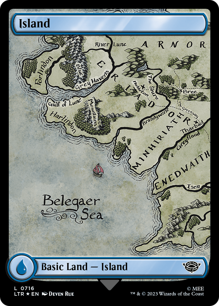 Île (0716) (Surge Foil) [Le Seigneur des Anneaux : Contes de la Terre du Milieu] 