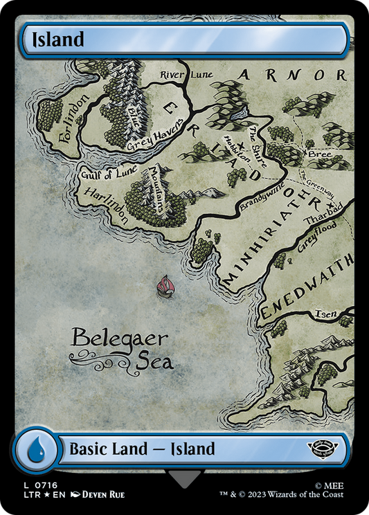 Île (0716) (Surge Foil) [Le Seigneur des Anneaux : Contes de la Terre du Milieu] 