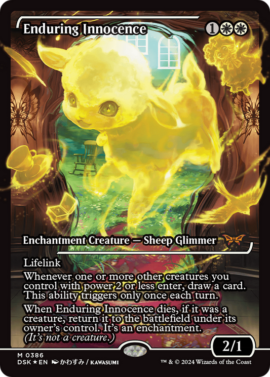 Enduring Innocence (DSK-386) - [Duskmourn: House of Horror]: (Showcase) Foil