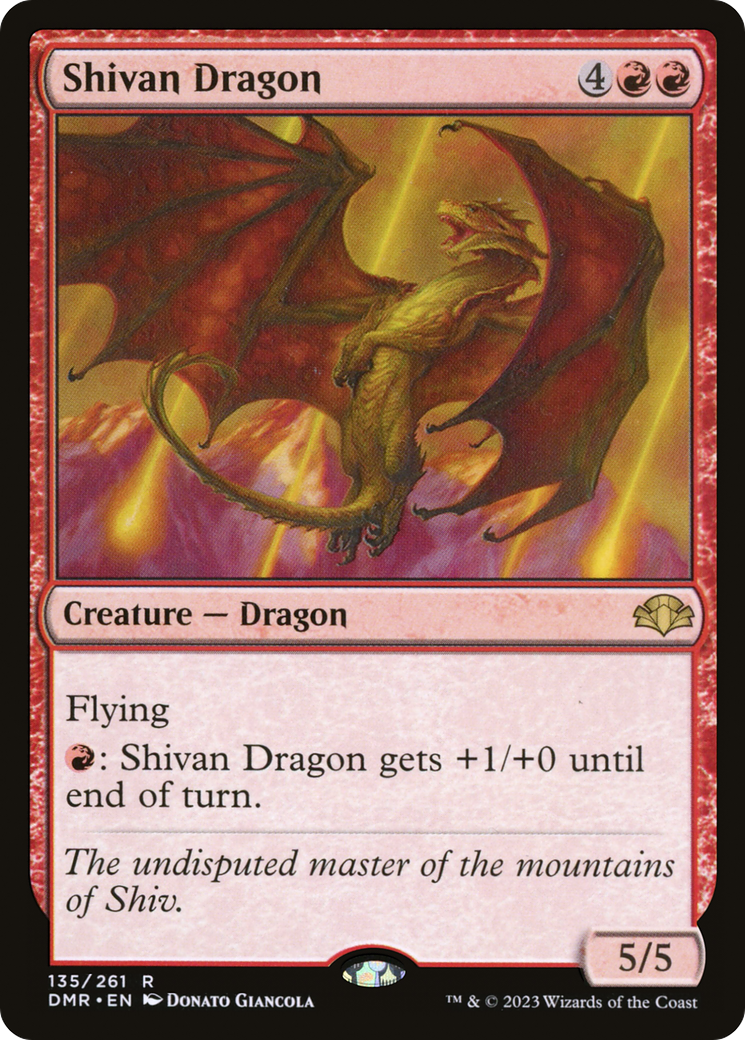 Shivan Dragon (DMR-135) - [Dominaria Remastered]