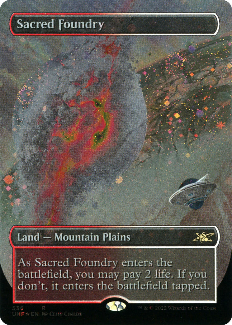 Sacred Foundry (UNF-536) - [Unfinity] (Borderless) Foil