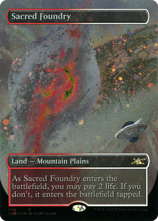 Sacred Foundry (UNF-536) - [Unfinity] (Borderless) Foil