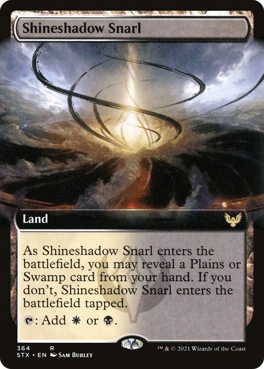 Shineshadow Snarl (Extended Art) (STX-364) - [Strixhaven: School of Mages]: (Extended Art) Foil