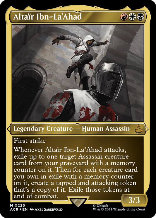 Altaïr Ibn-La'Ahad (ACR-225) - [Assassin's Creed] Feuille gravée 