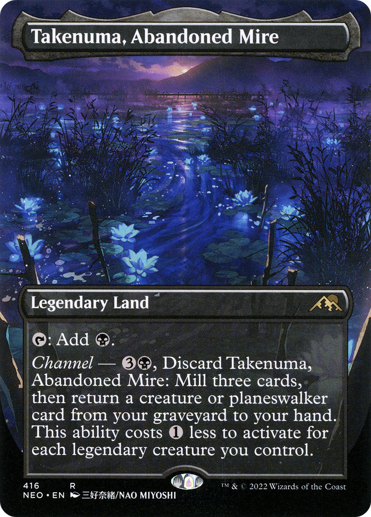 Takenuma, Abandoned Mire (NEO-416) - [Kamigawa: Neon Dynasty] (Borderless)