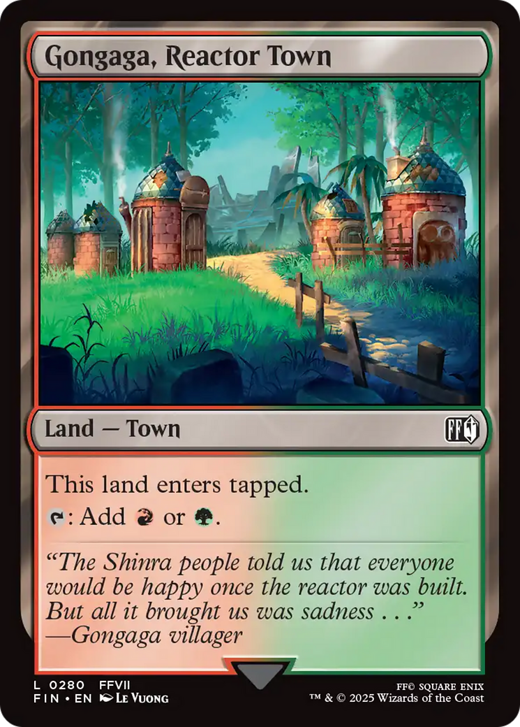 Gongaga, Reactor Town (FIN-280) - [FINAL FANTASY] Foil