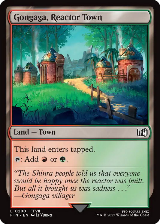 Gongaga, Reactor Town (FIN-280) - [FINAL FANTASY] Foil
