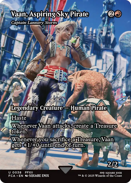 Captain Lannery Storm (FCA-038) - [FINAL FANTASY: Through the Ages] / Vaan, Aspiring Sky Pirate (Borderless) Foil