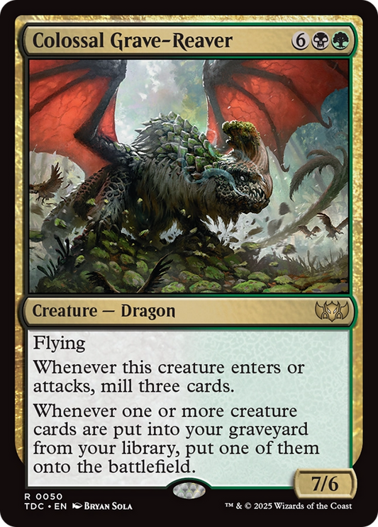 Colossal Grave-Reaver (TDC-050) - [Commander: Tarkir: Dragonstorm]