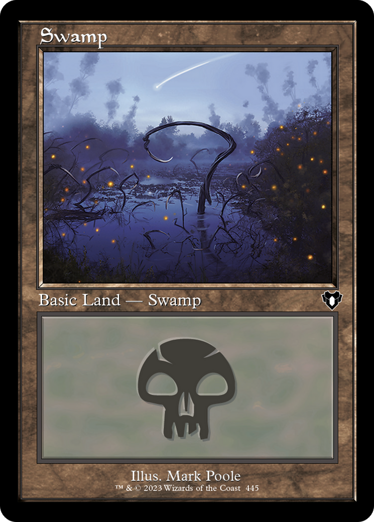 Swamp (445) (Retro Frame) (CMM-445) - [Commander Masters]