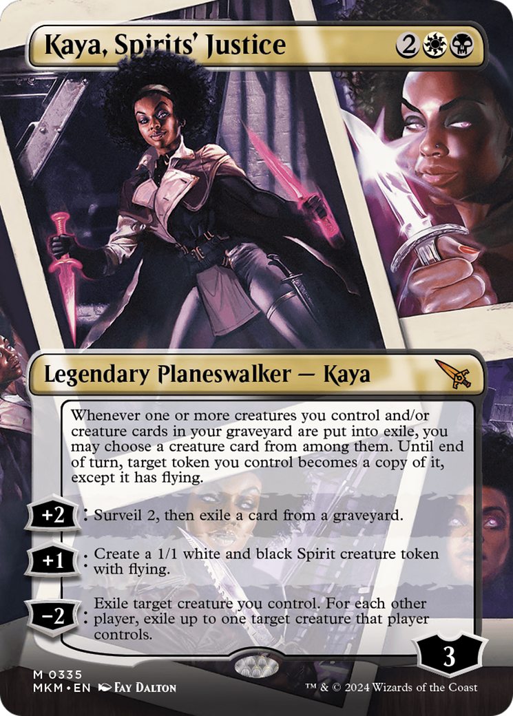 Kaya, Spirits' Justice (MKM-335) - [Murders at Karlov Manor] (Borderless) Foil