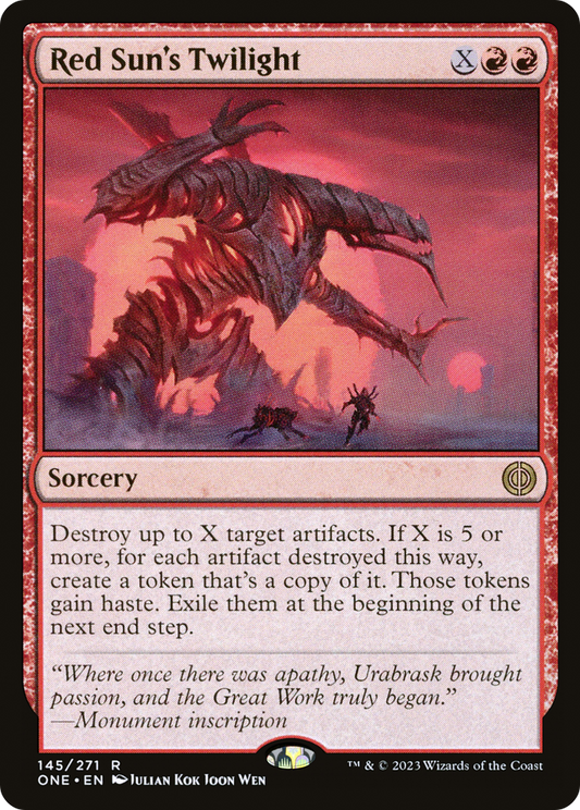 Red Sun's Twilight (ONE-145) - [Phyrexia: All Will Be One]