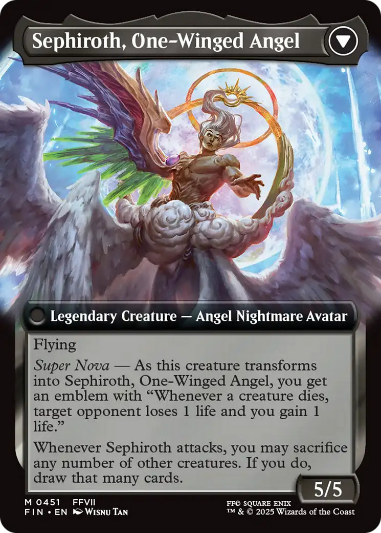 Sephiroth, Fabled SOLDIER // Sephiroth, One-Winged Angel (FIN-451) - [FINAL FANTASY]: (Extended Art)