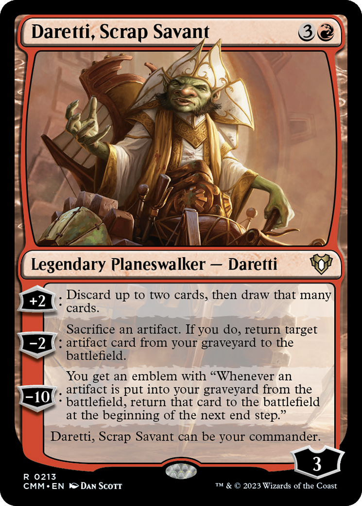 Daretti, Scrap Savant (CMM-213) - [Commander Masters] Foil