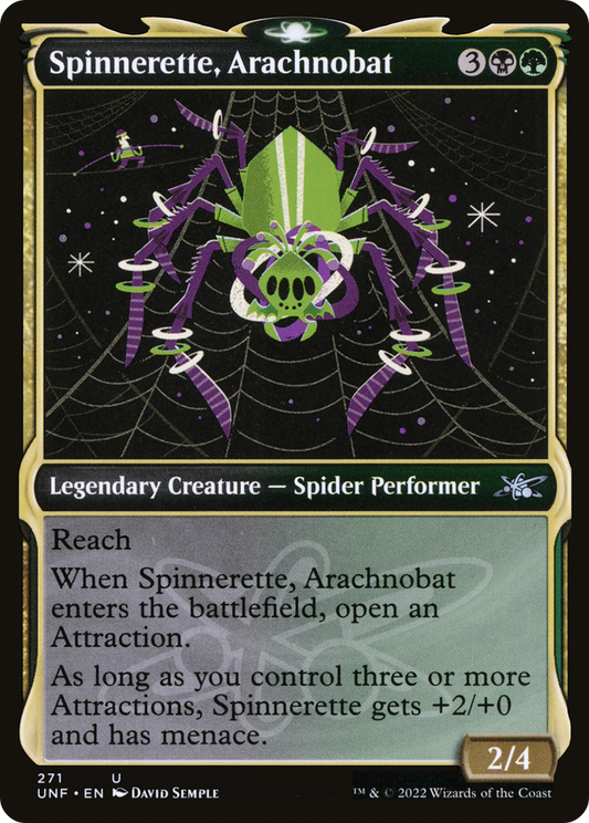 Spinnerette, Arachnobat (UNF-271) - [Unfinity]: (Showcase)
