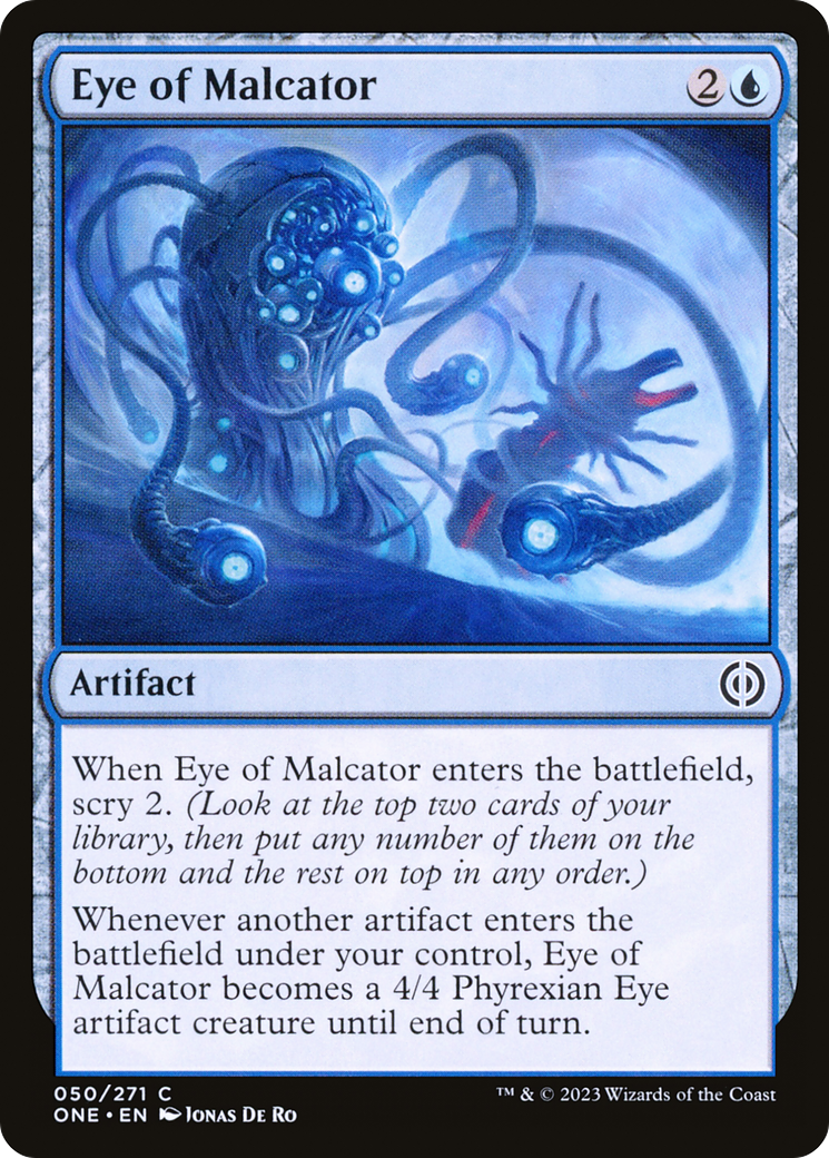 Eye of Malcator (ONE-050) - [Phyrexia: All Will Be One] Foil