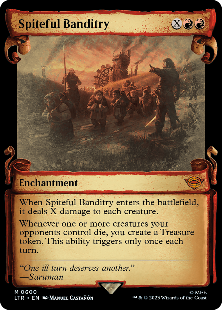 Spiteful Banditry (LTR-600) - [The Lord of the Rings: Tales of Middle-earth]: (Showcase) Foil