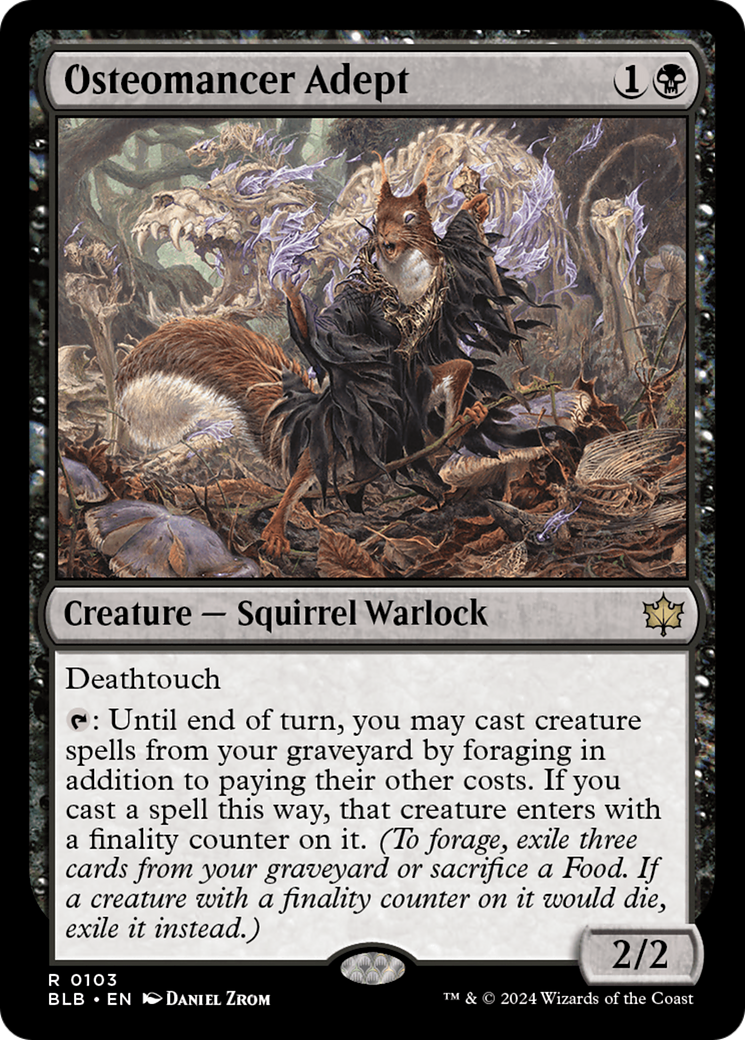 Osteomancer Adept (BLB-103) - [Bloomburrow] Foil