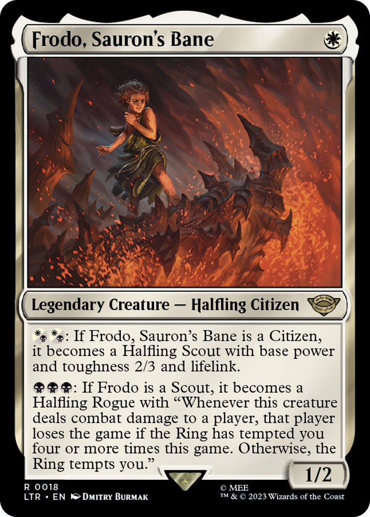 Frodo, Sauron's Bane (LTR-018) - [The Lord of the Rings: Tales of Middle-earth] Foil
