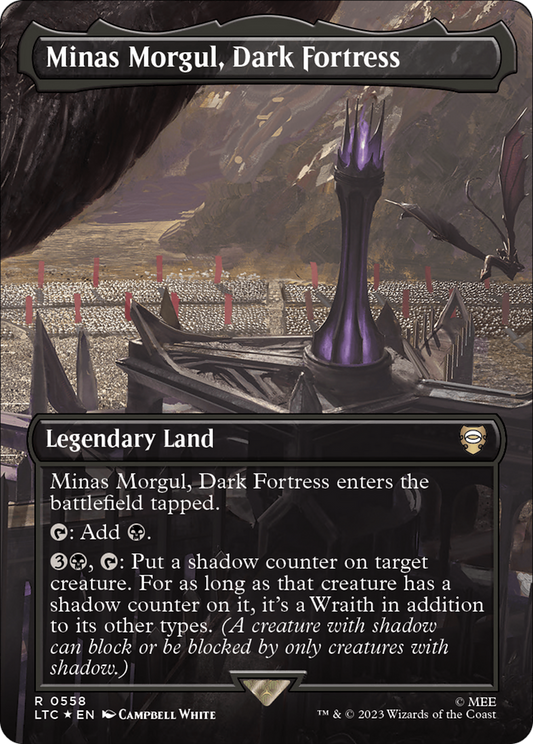 Minas Morgul, Dark Fortress (LTC-558) - [Tales of Middle-earth Commander] (Borderless) Foil