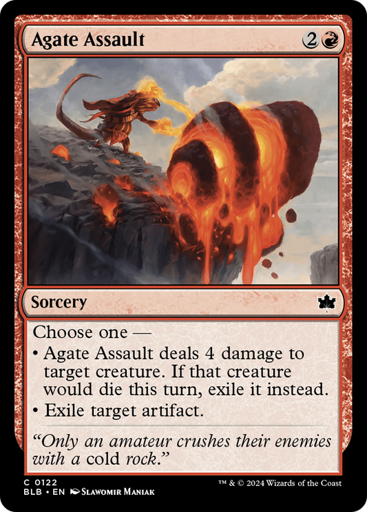 Agate Assault (BLB-122) - [Bloomburrow] Foil