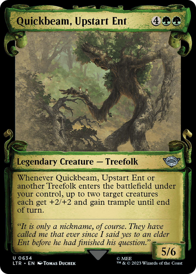 Quickbeam, Upstart Ent (LTR-634) - [The Lord of the Rings: Tales of Middle-earth]: (Showcase) Foil