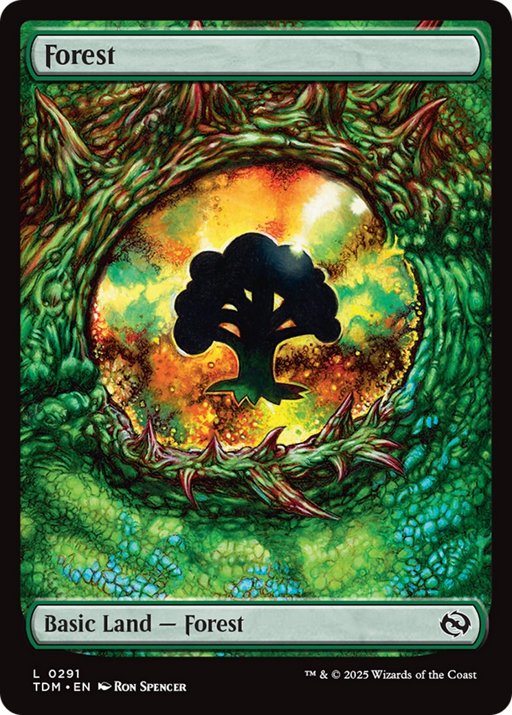 Forest (TDM-291) - [Tarkir: Dragonstorm] Foil