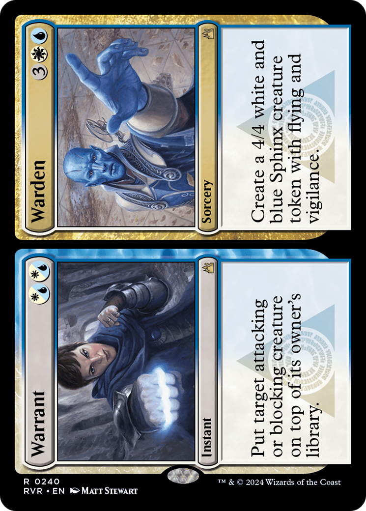 Warrant // Warden (RVR-240) - [Ravnica Remastered]