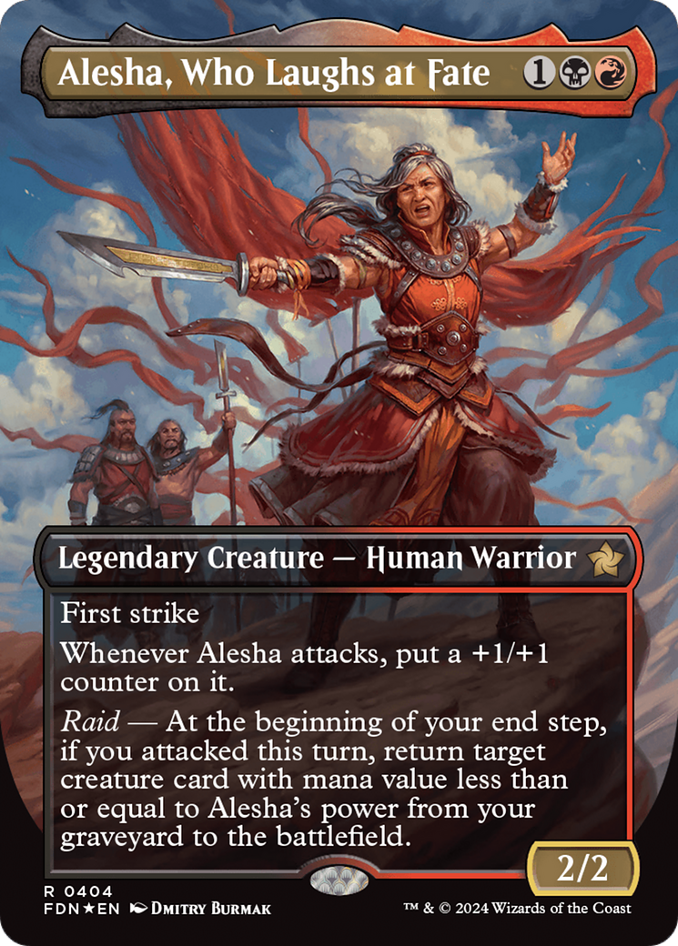 Alesha, Who Laughs at Fate (FDN-404) - [Foundations] (Borderless) Foil