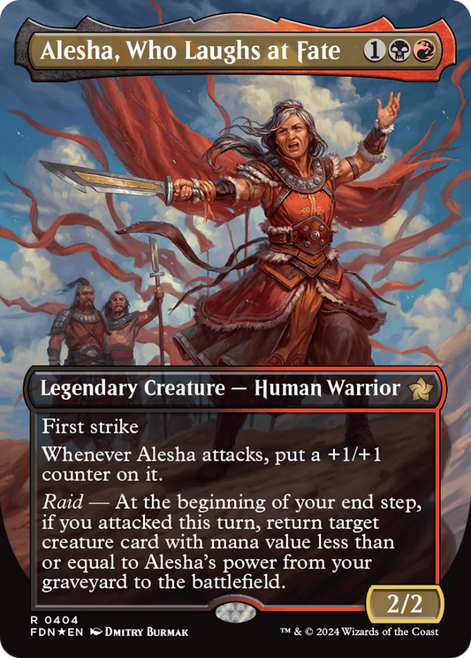 Alesha, Who Laughs at Fate (FDN-404) - [Foundations] (Borderless) Foil