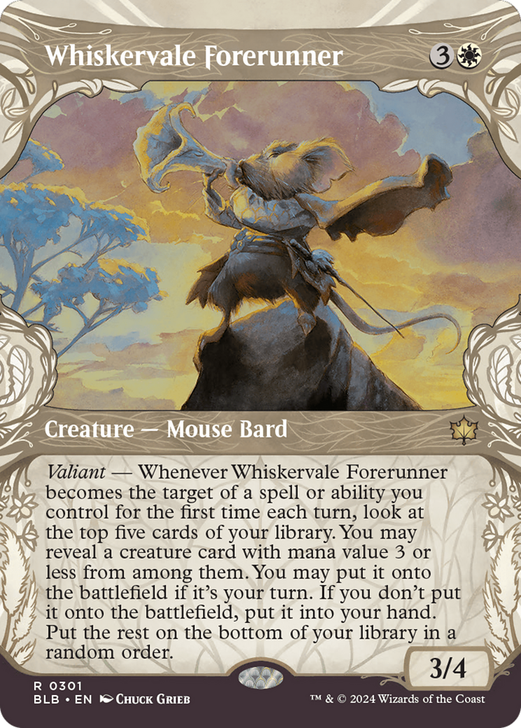 Whiskervale Forerunner (BLB-301) - [Bloomburrow]: (Showcase)