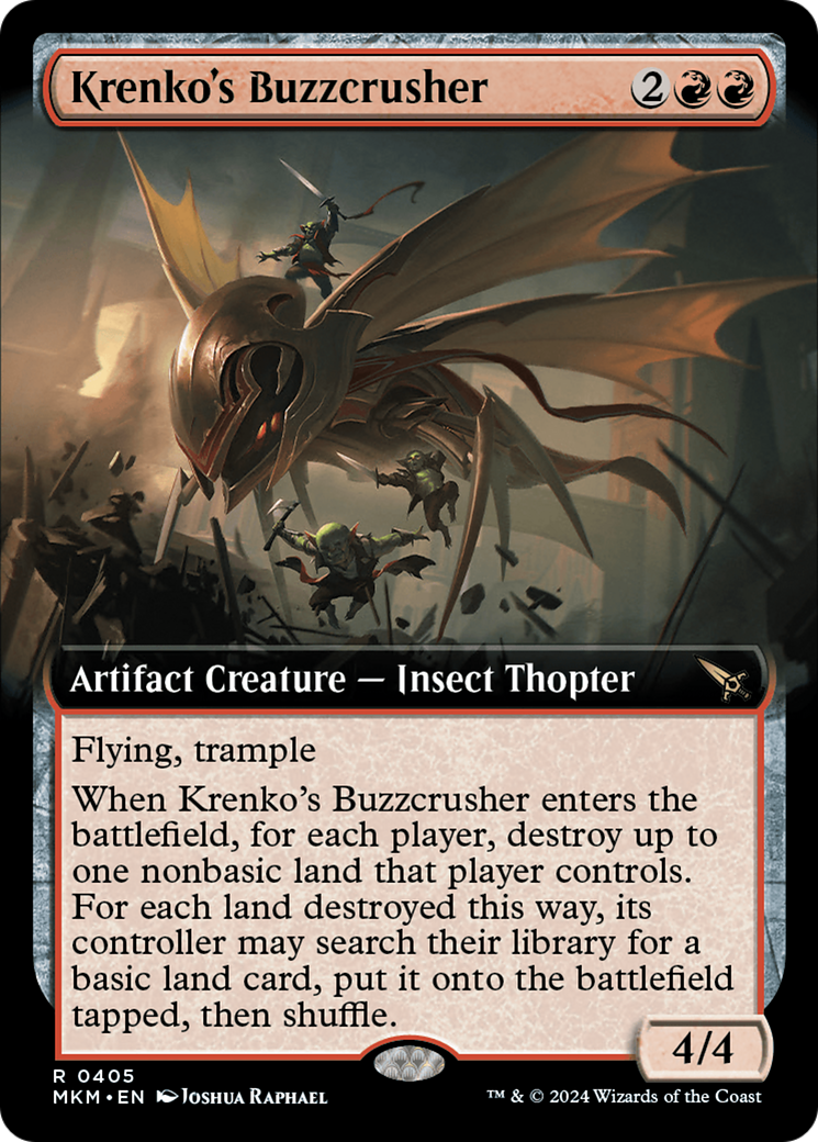 Krenko's Buzzcrusher (MKM-405) - [Murders at Karlov Manor]: (Extended Art)