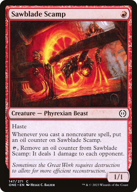Sawblade Scamp (ONE-147) - [Phyrexia: All Will Be One] Foil